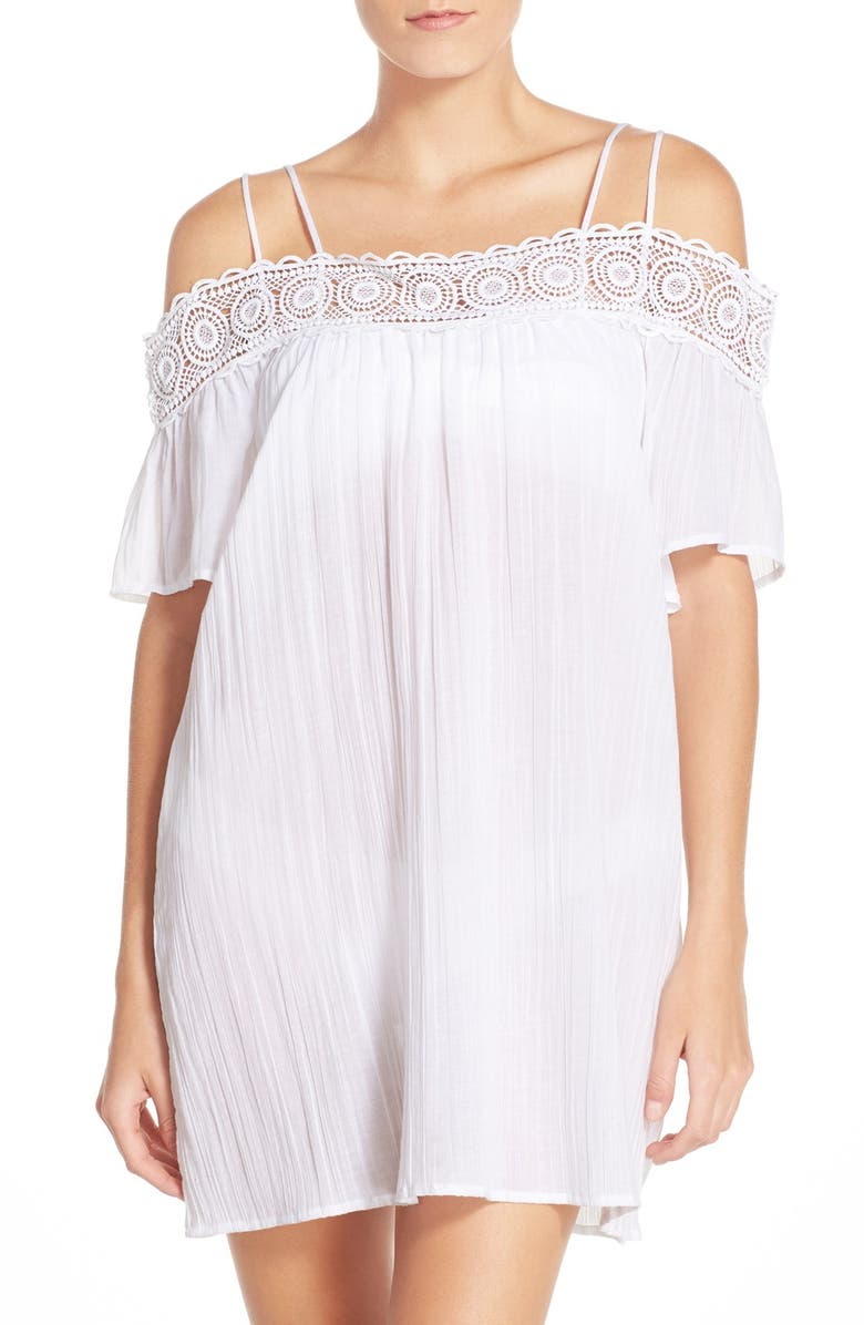La Blanca 'Island Fare' Cotton Cover-Up Slipdress, Main, color, 