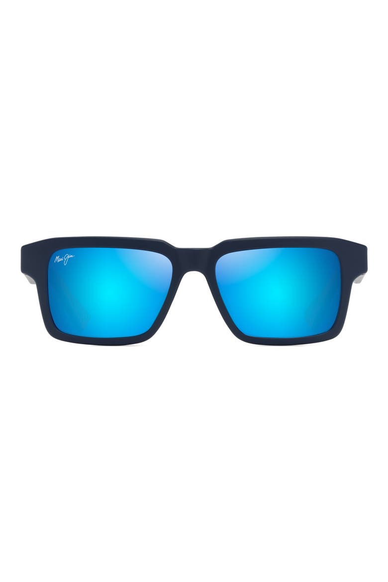 Kahiko 53mm PolarizedPlus2® Gradient Square Sunglasses, Main, color, MATTE DARK BLUE