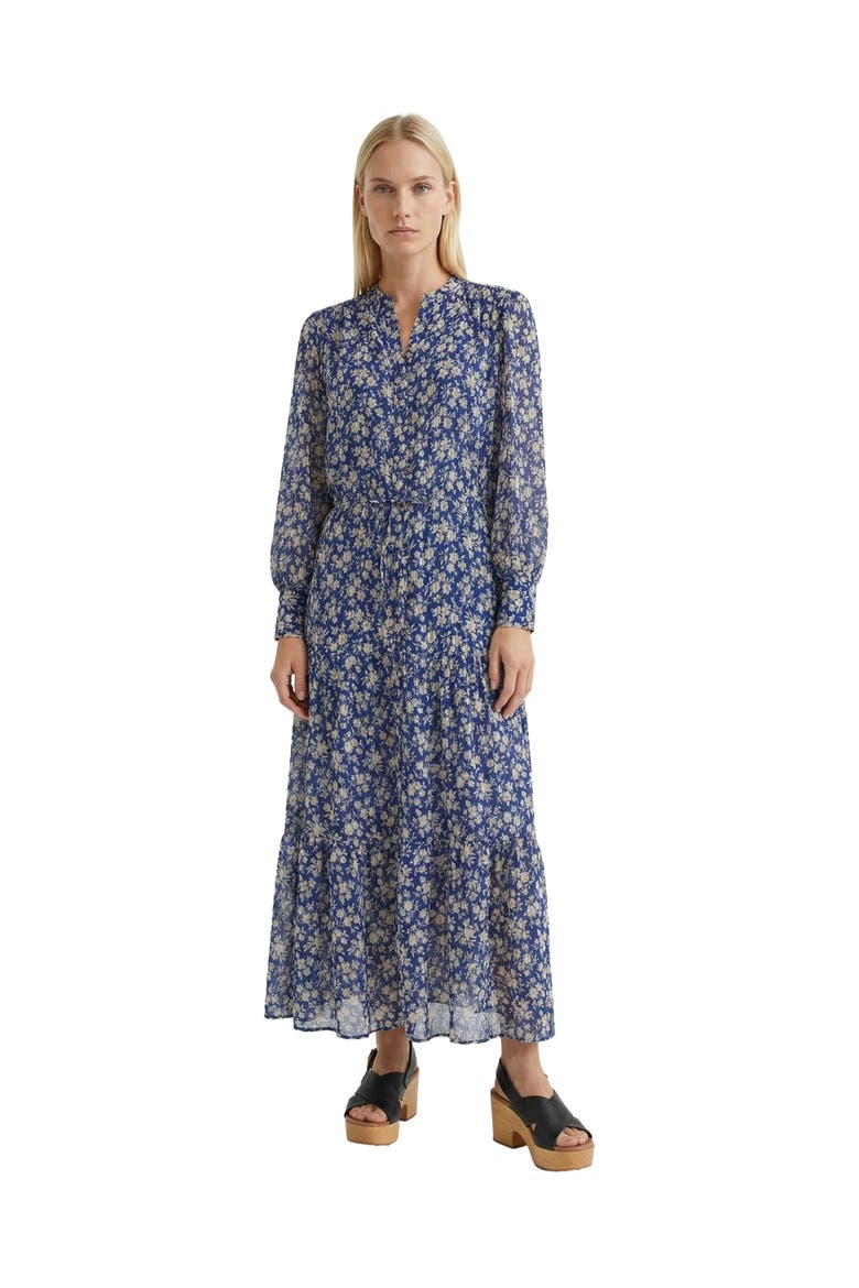 Ruvia Floral Printed Dress, Alternate, color, Ink