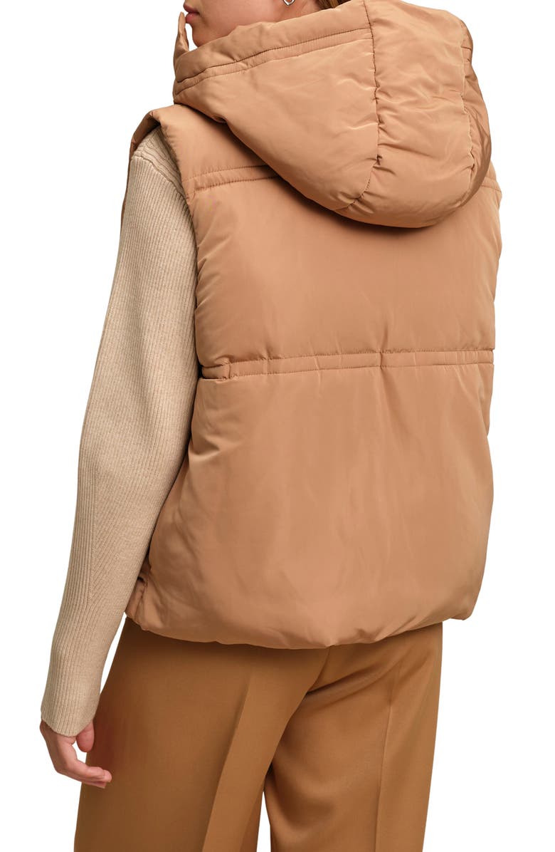 DELUC Travis Quilted Hooded Puffer Vest, Alternate, color, Caramel