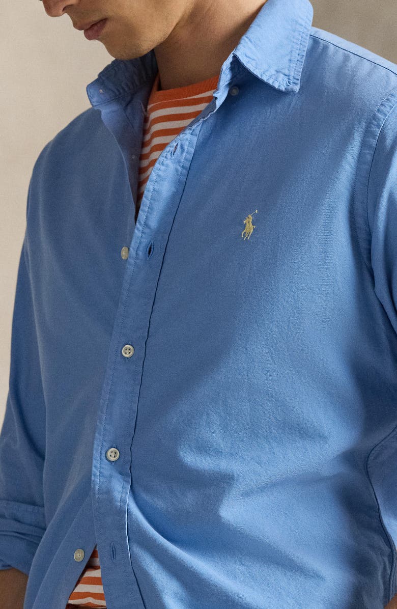 Polo Ralph Lauren Classic Oxford Button-Down Shirt, Alternate, color, Bristol Blue