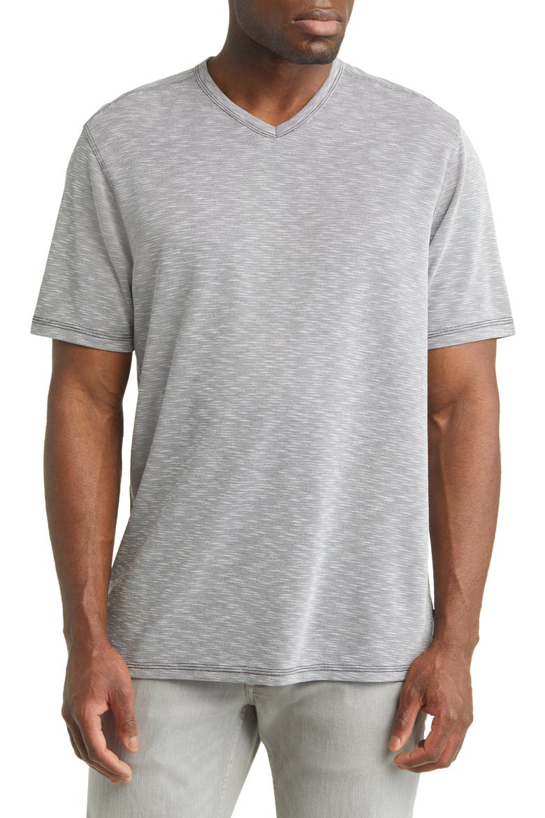 Cape Cayo V-Neck T-Shirt, Main, color, COAL