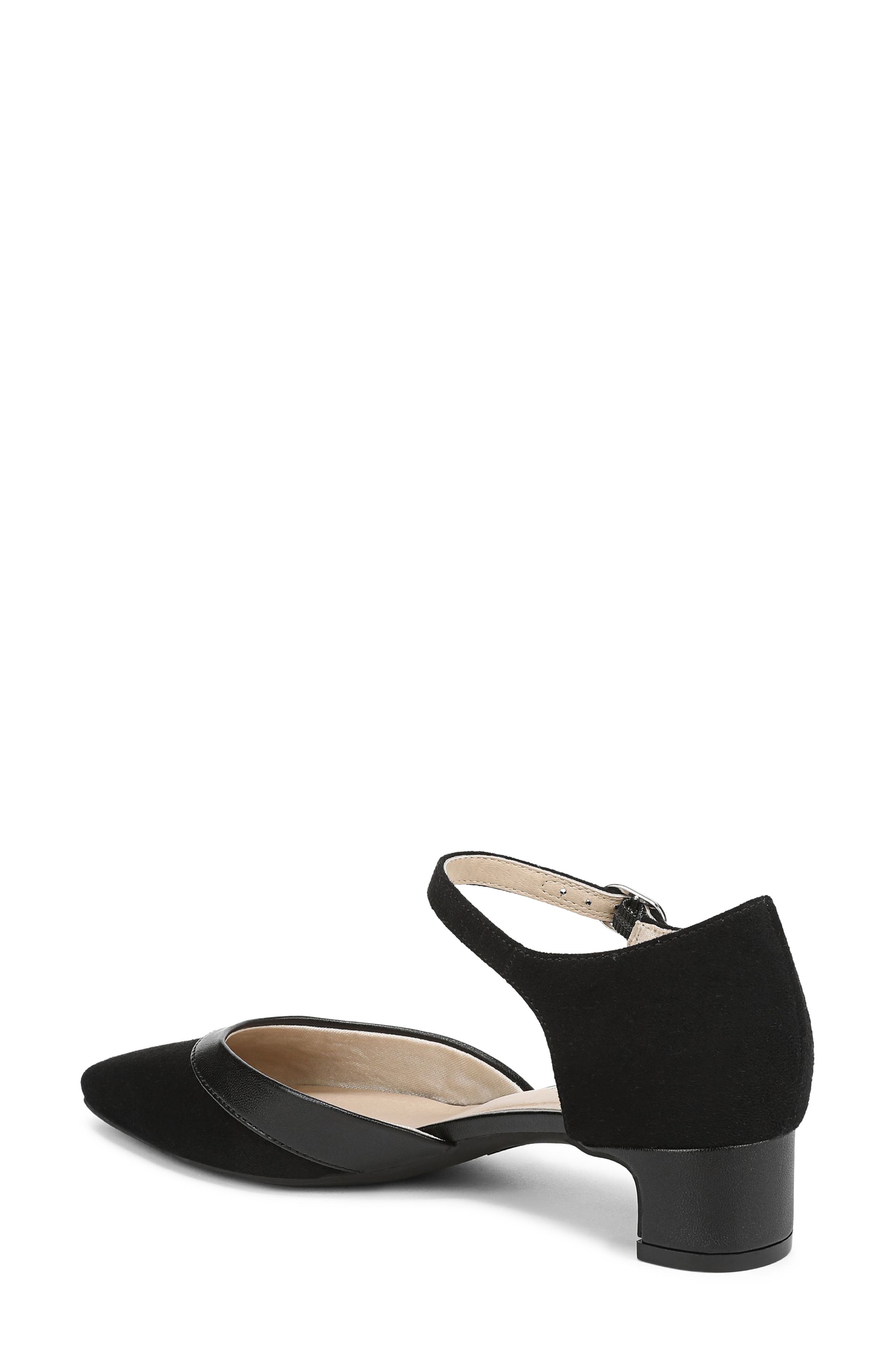 LifeStride Leighton Ankle Strap Pump, Alternate, color, Black