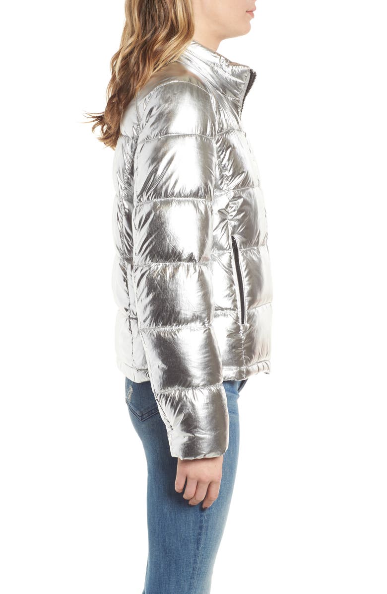 Marc New York Metallic Puffer Jacket, Alternate, color, 