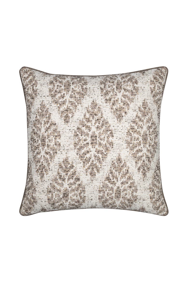 Forma Textured Boucle Indoor & Outdoor Woven Accent Pillow & Insert, Main, color, Travertine