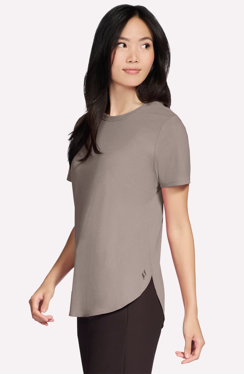 SKECHERS GoWalk<sup>®</sup> Rib Tunic T-Shirt, Alternate, color, Desert