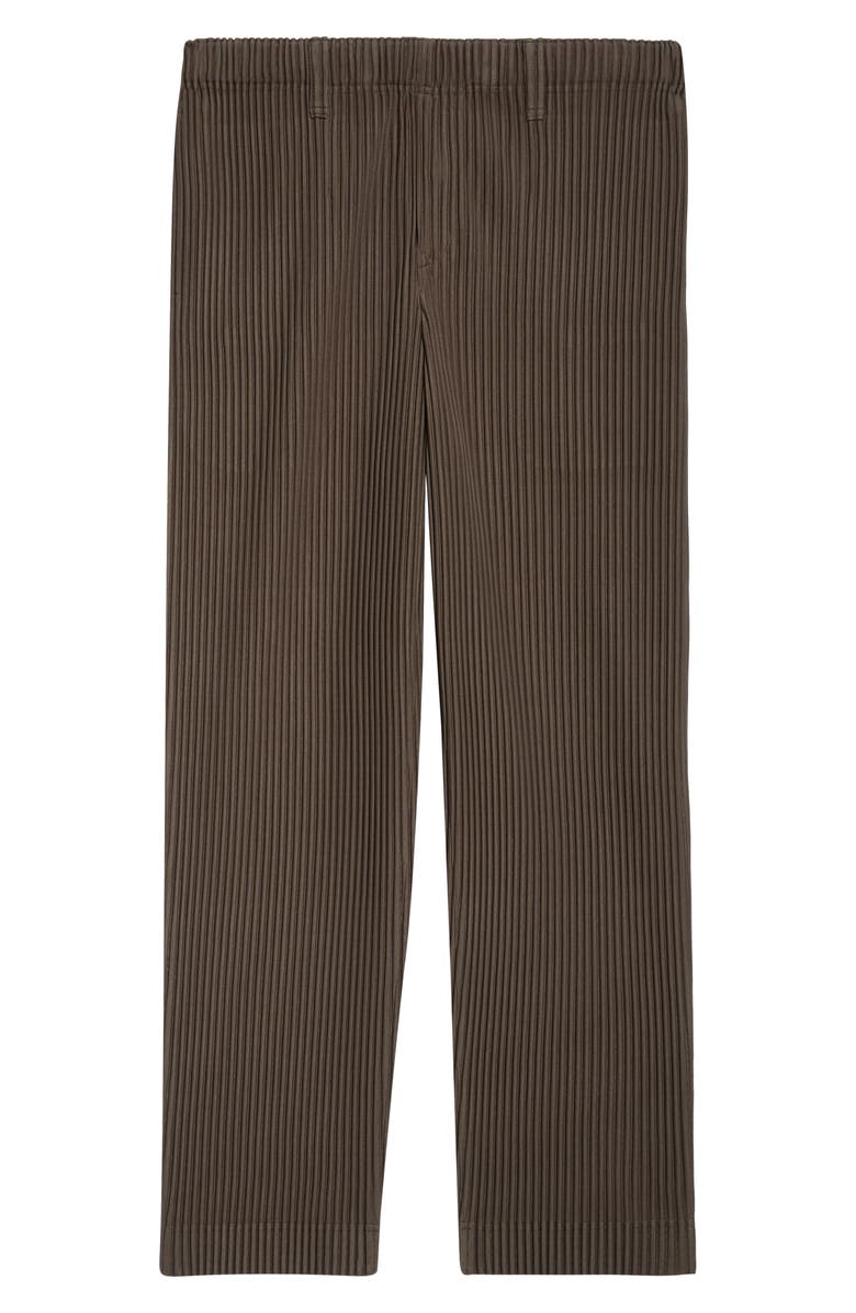 Homme Plissé Issey Miyake Tailored Pleats 2 Straight Leg Pants, Alternate, color, Mudstone Gray