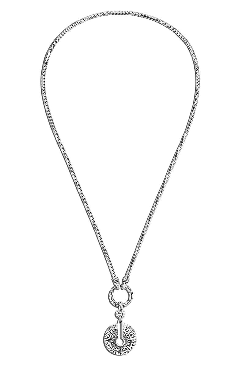 John Hardy Classic Chain Radial Amulet Necklace, Main, color, 