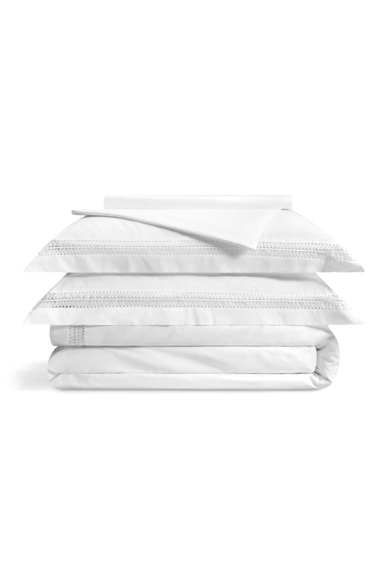 Sevigny duvet cover, Alternate, color, White