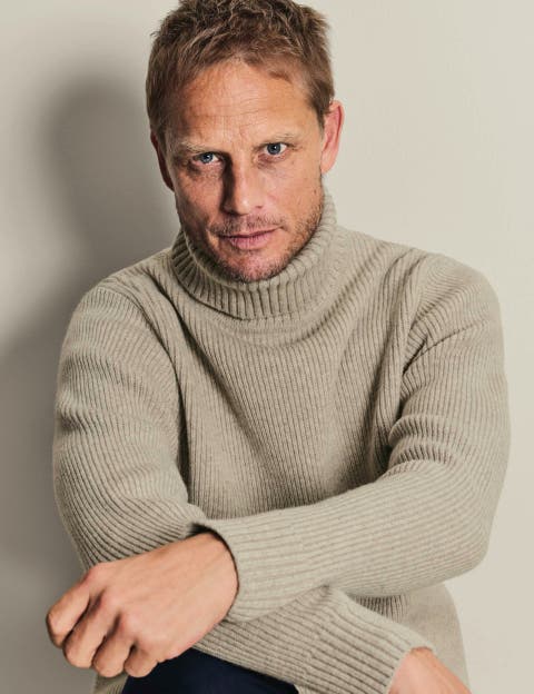Chunky Merino Roll Neck Sweater