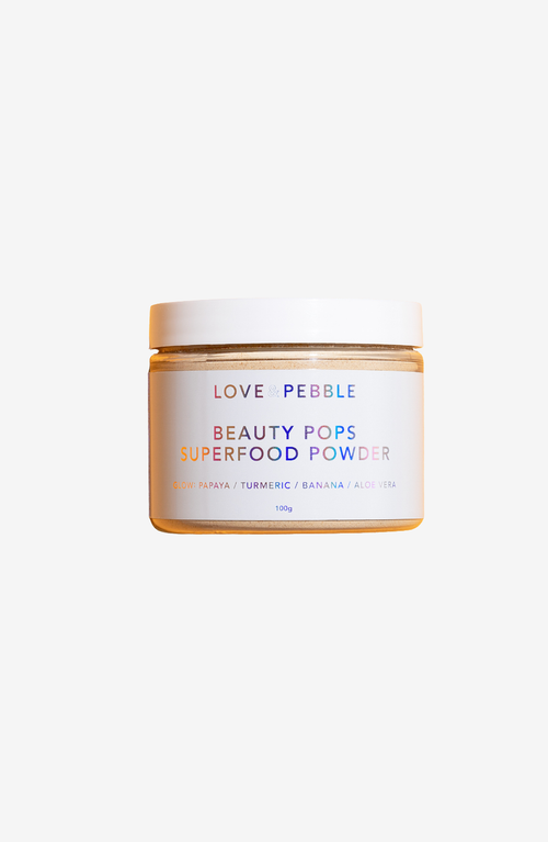 Love And Pebble Beauty Pops Glow Enzyme Frozen Face Mask In Light Beige/tan