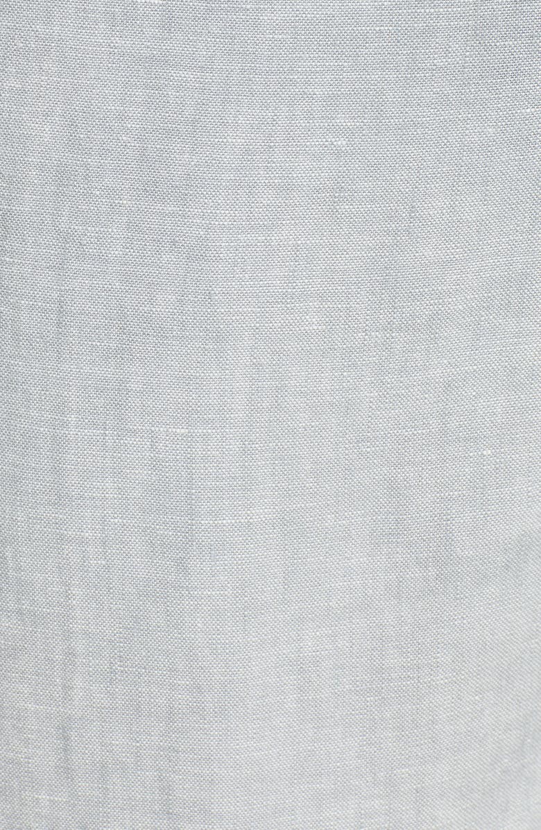 Hiltl Parma Flat Front Solid Linen Trousers, Alternate, color, 