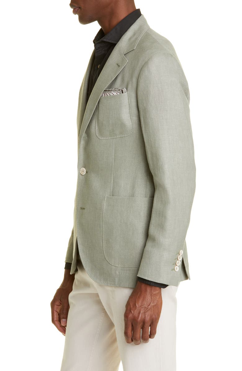 Brunello Cucinelli Linen & Wool Blend Sport Coat, Alternate, color,