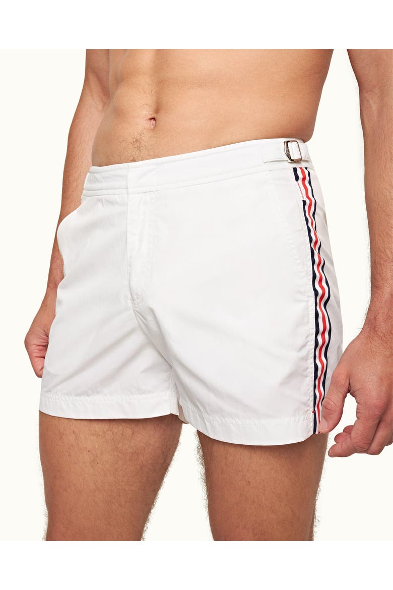 Setter Shorter Length Swim Shorts, Alternate, color, White