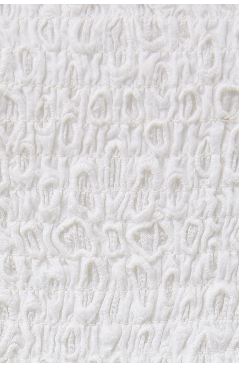 Change of Scenery Kristen Smocked Embroidered Tiered Midi Dress, Alternate, color, Fresh White