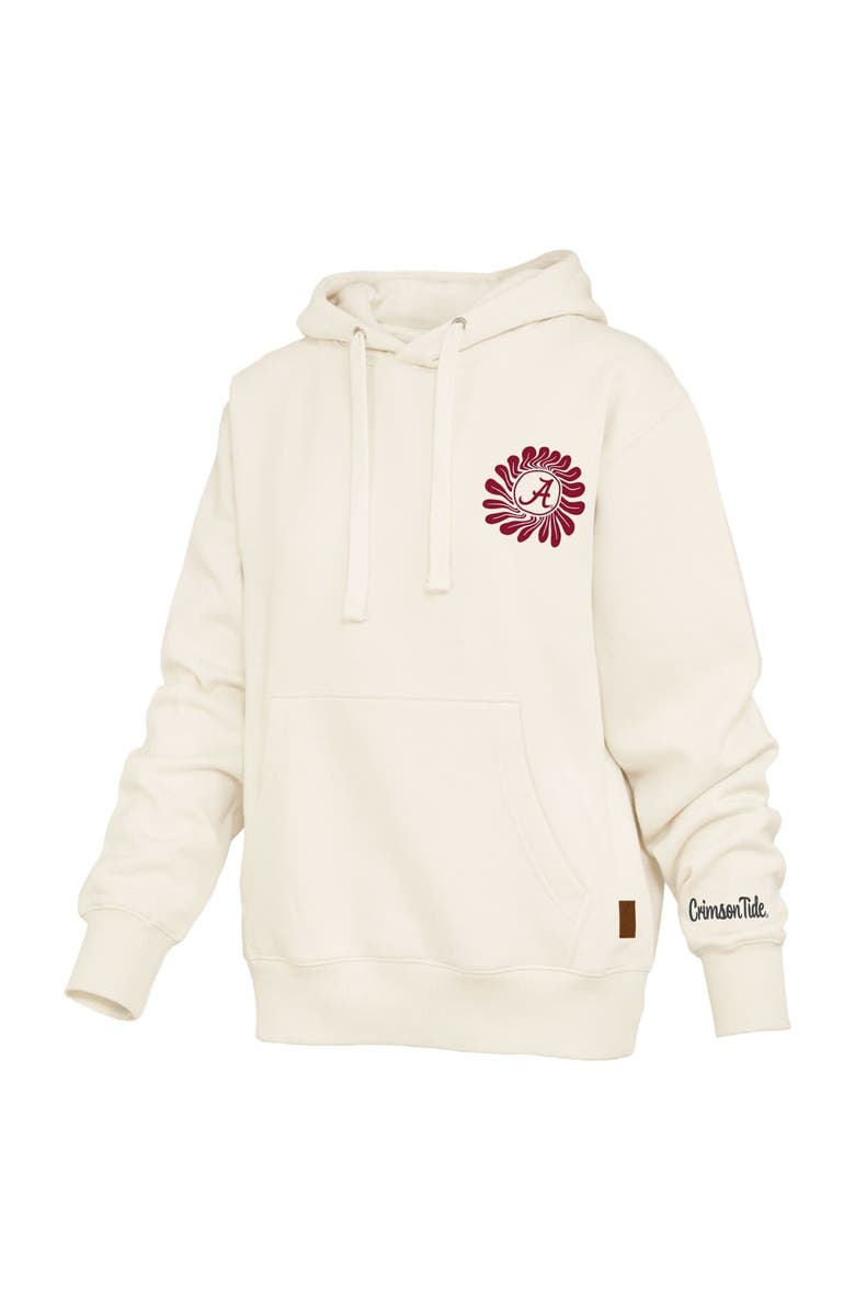 PRESSBOX Women's Pressbox  Cream Alabama Crimson Tide Elena Janise Hoodie, Alternate, color, Cream