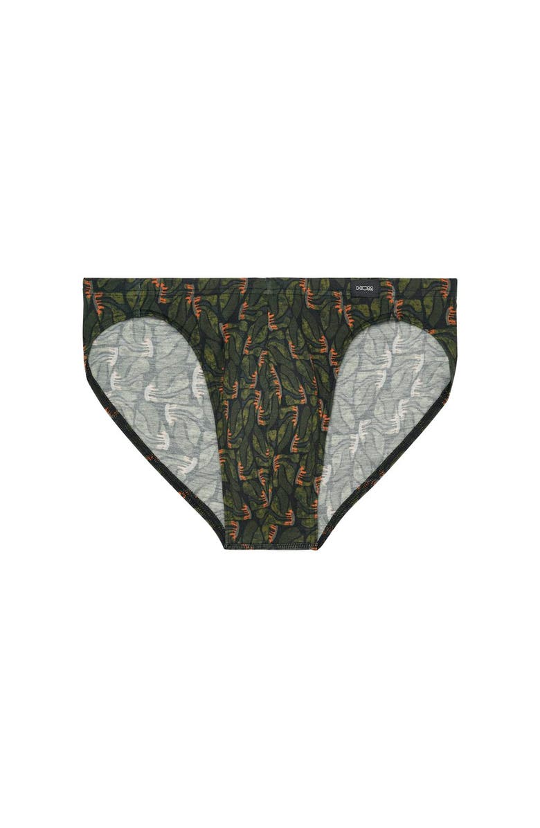 HOM Vizzavona Comfort Micro Briefs, Main, color, Khaki Print