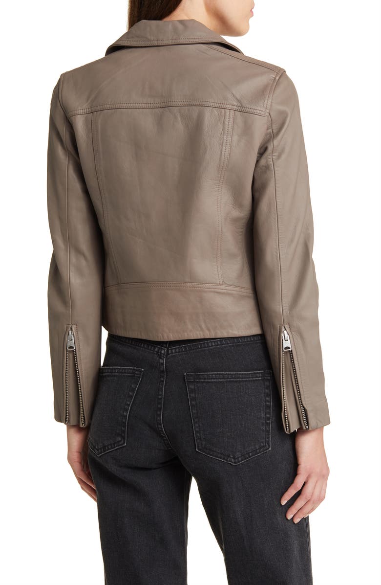 AllSaints Dalby Leather Biker Jacket, Alternate, color,