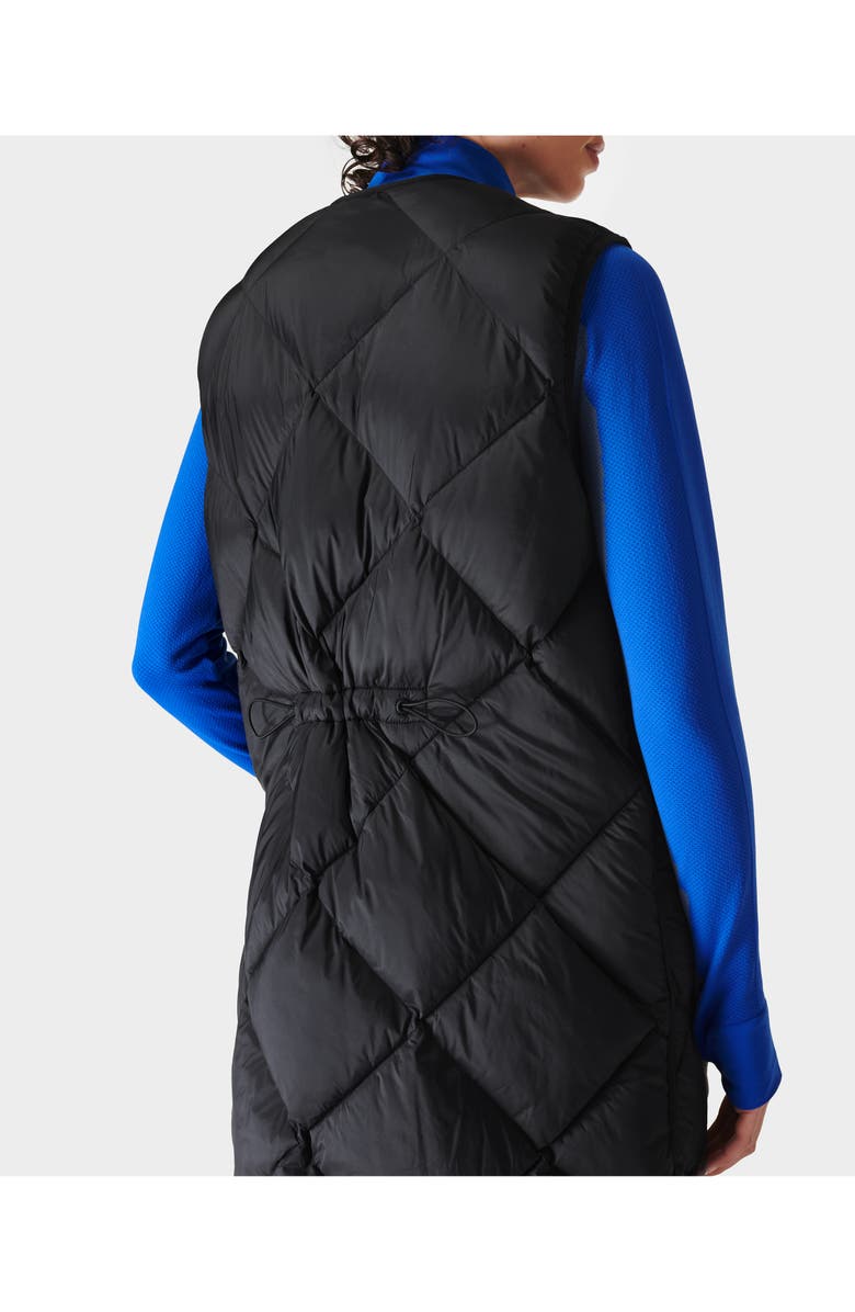 Sweaty Betty Downtown Quilted Longline Vest, Alternate, color,