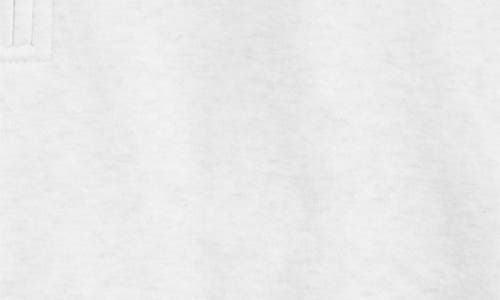 Bp. Relaxed Quarter Zip Pullover In White