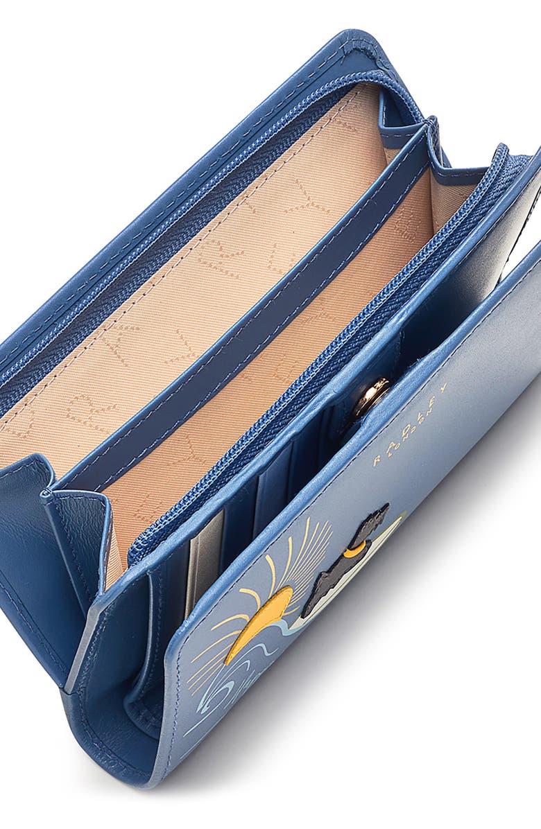 Radley Happiness Comes Medium Leather Bifold Wallet, Alternate, color,