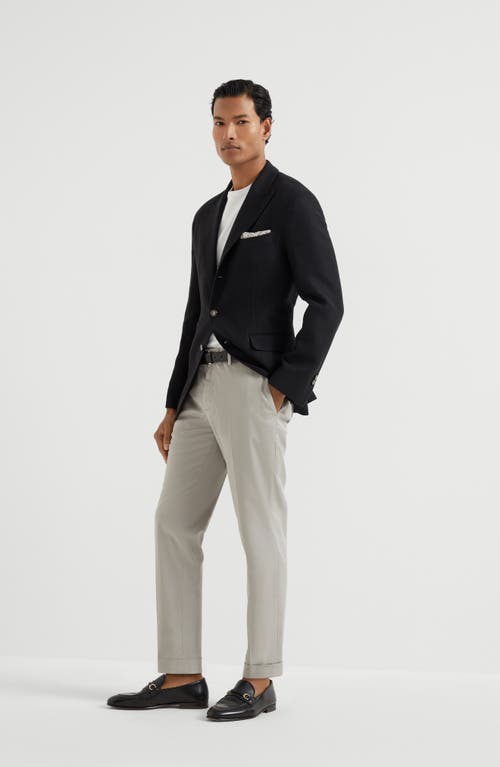 Brunello Cucinelli Men's Garment-dyed Leisure Fit Trousers In Khaki