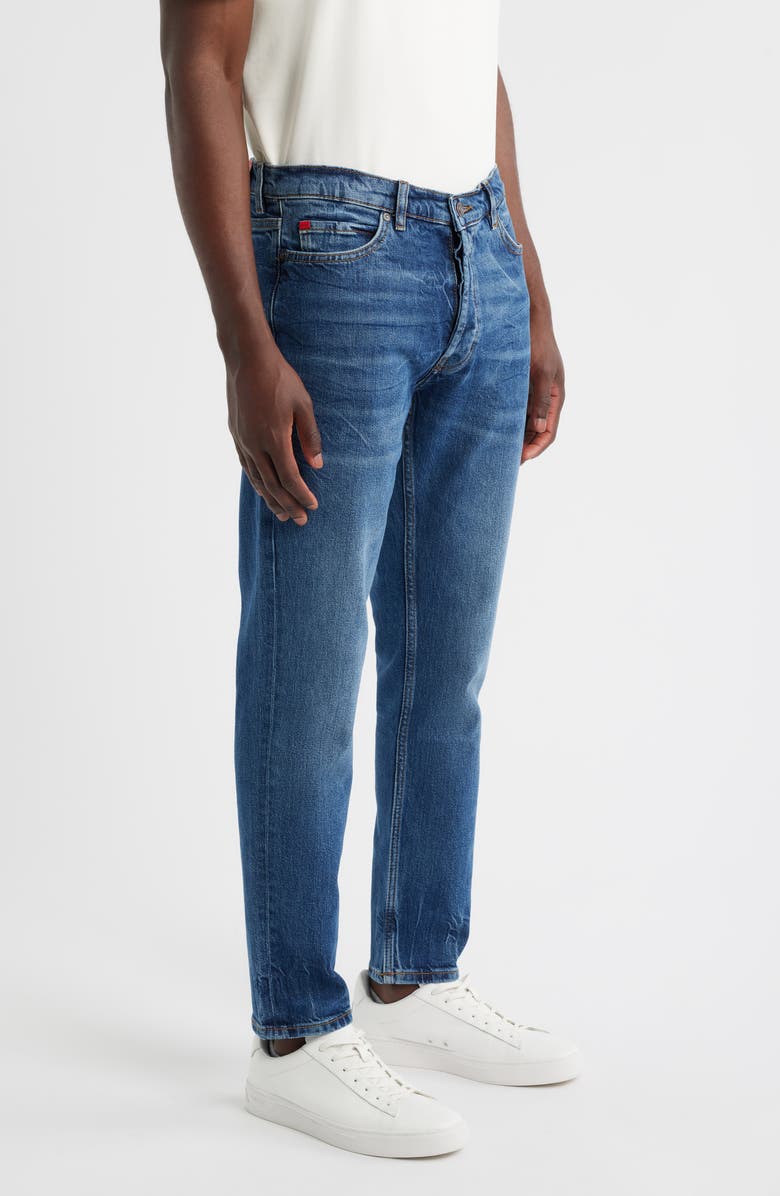 HUGO Slim Straight Leg Jeans, Alternate, color, Bright Blue