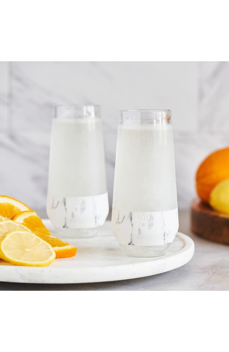 HOST Champagne FREEZE Cooling Cup Set of 2, Alternate, color, Marble