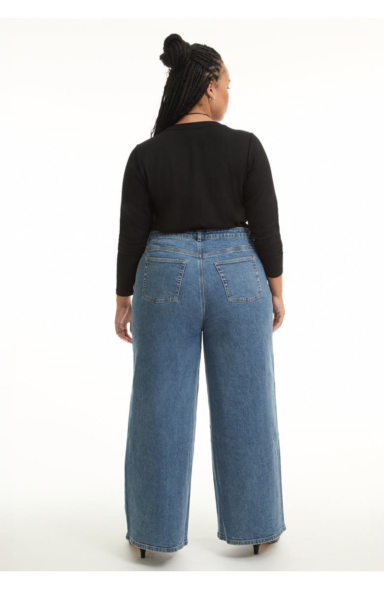 June + Vie Curvie-Fit High-Rise Jeans, Alternate, color, Vintage Medium Wash