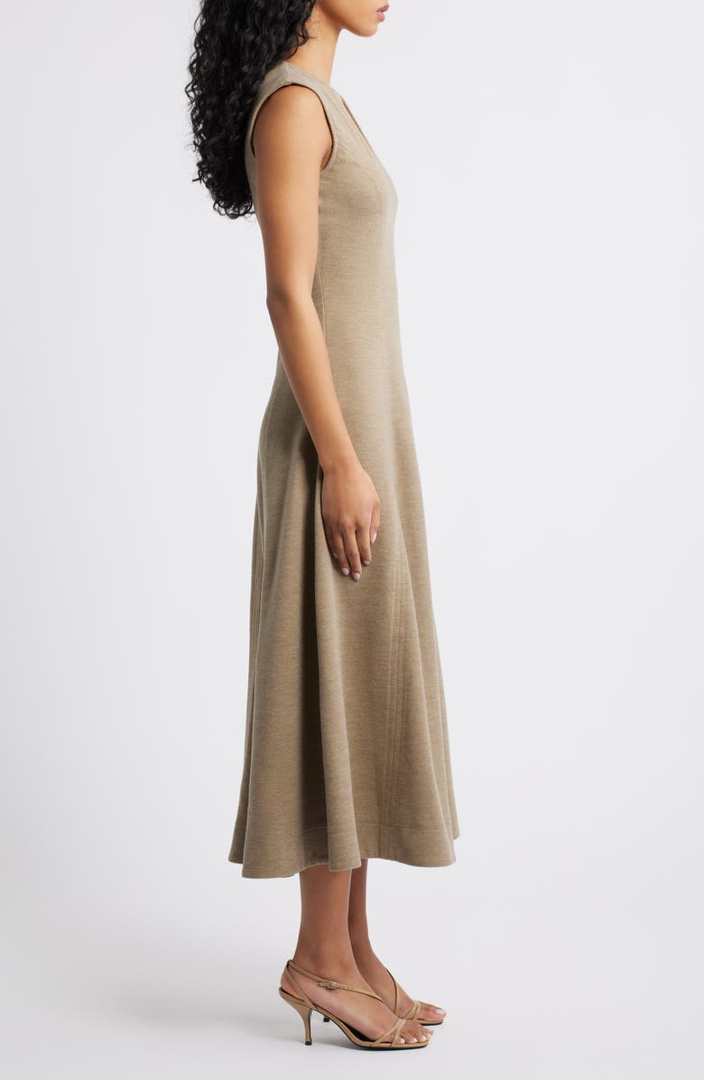 FREEMARKET Sleeveless A-Line Knit Dress, Alternate, color, Mocha