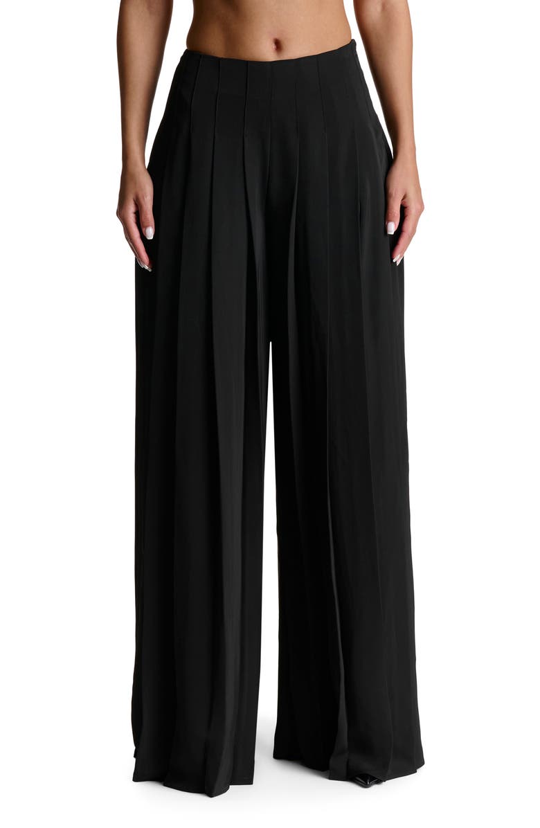 Naked Wardrobe Pleated Wide Leg Pants, Main, color, 