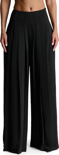 Pleated Wide Leg Pants