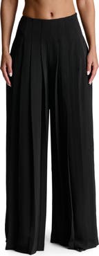 Naked Wardrobe Pleated Wide Leg Pants