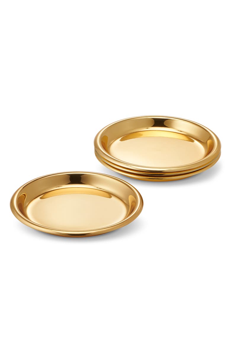 Aerin Marzia Set of 4 Coasters, Alternate, color, Gold