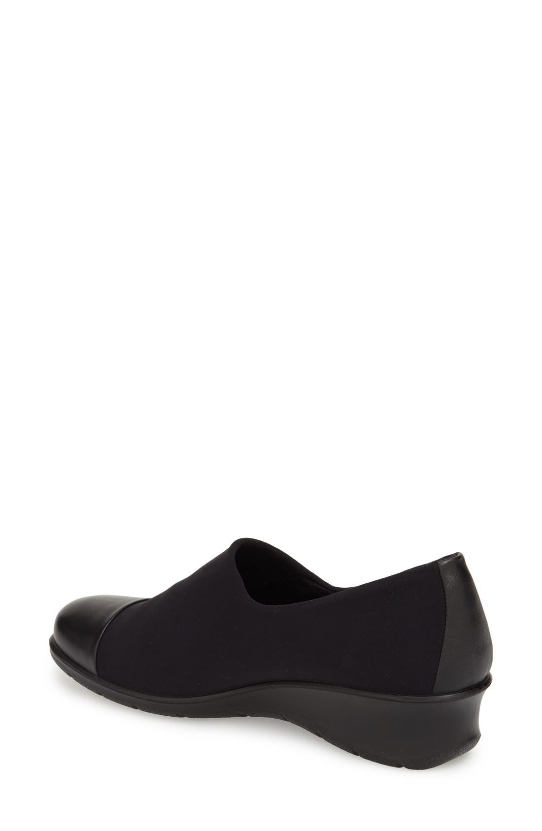 ECCO 'Felicia GTX' Waterproof Wedge Loafer, Alternate, color, 