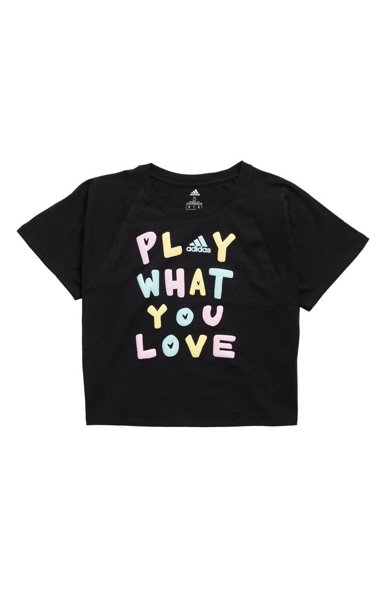 adidas Kids' Raglan Tee, Main, color, 