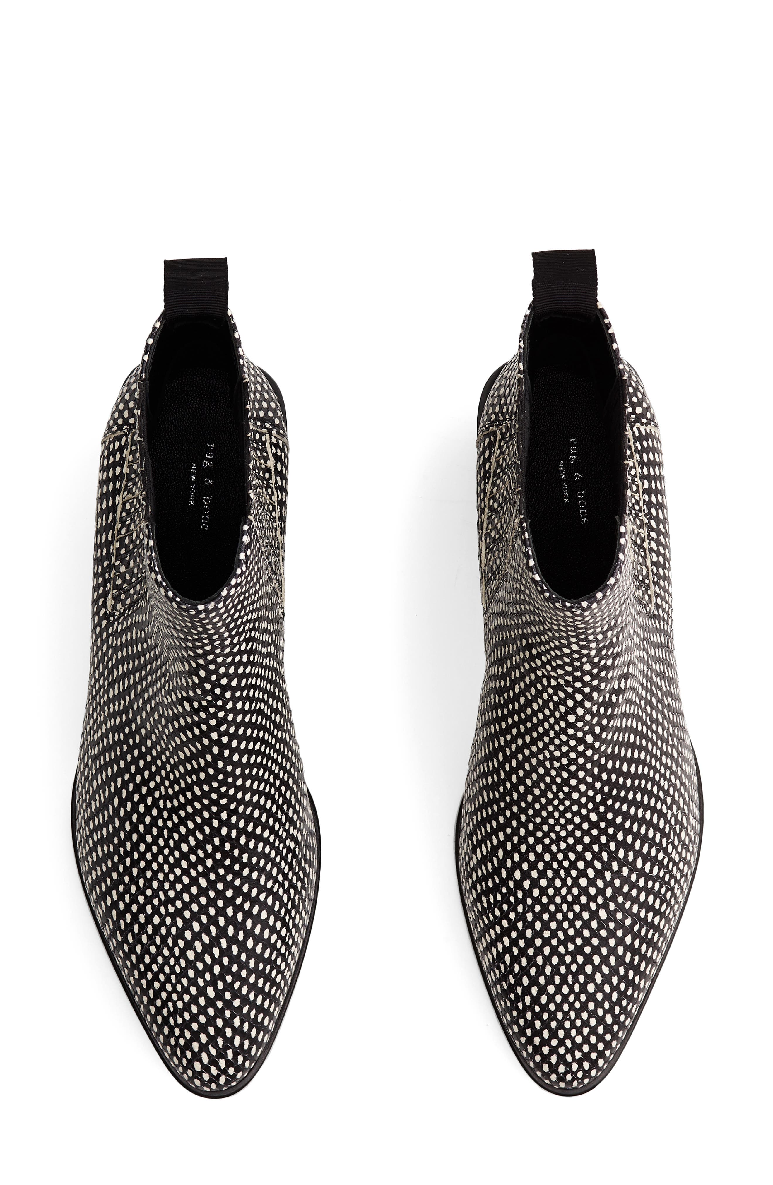 Rover Chelsea Boot, Alternate, color, BLKWHT