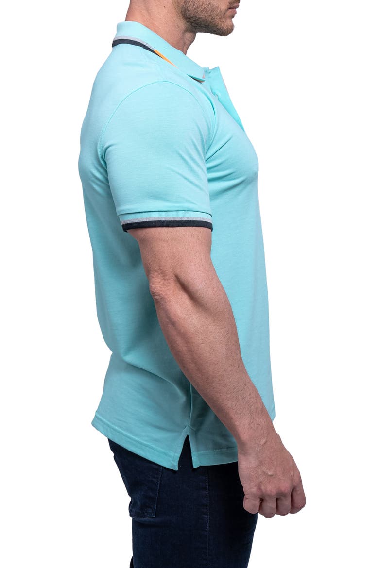 Tipemb43 Green Piqué Polo, Alternate, color, LIGHT BLUE
