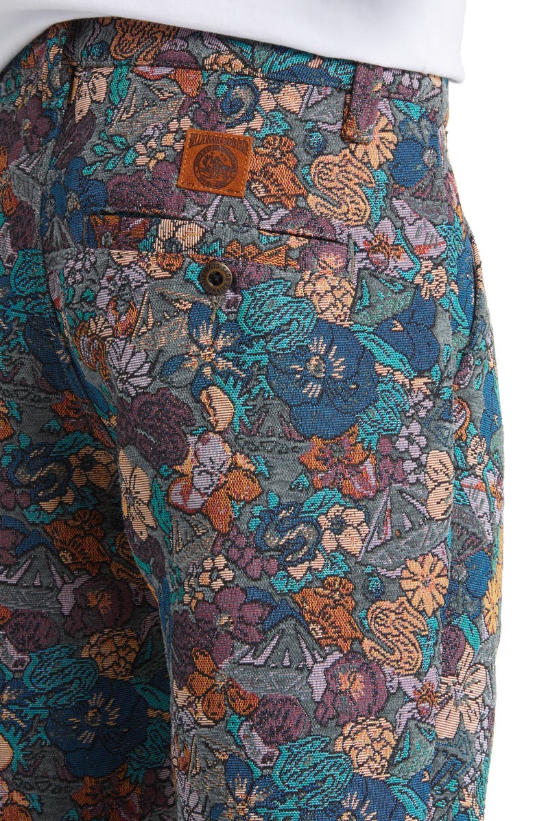 Billionaire Boys Club Monstera Floral Jacquard Pants, Alternate, color,