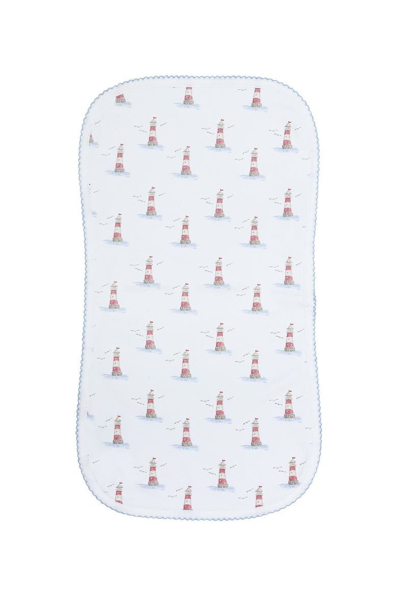 Baby Unisex Cotton Burp Cloth, Alternate, color, Lighthouse