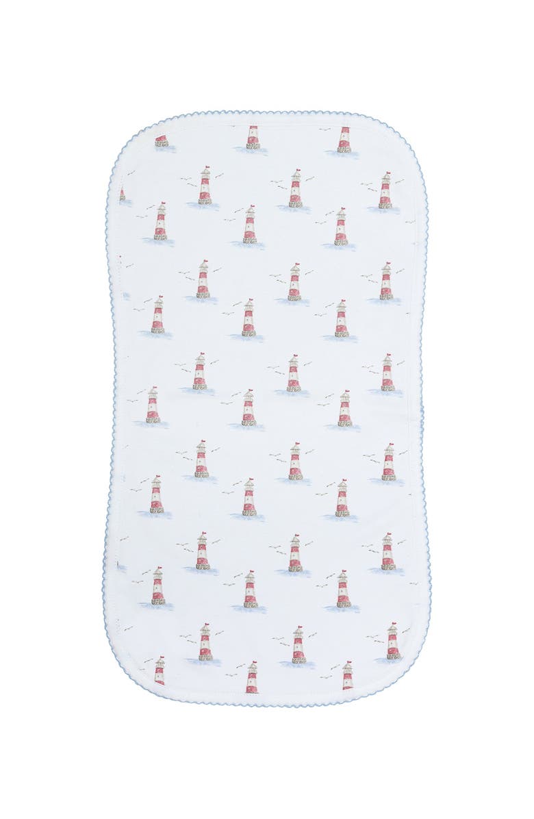 Nellapima Baby Unisex Cotton Burp Cloth, Alternate, color, Lighthouse