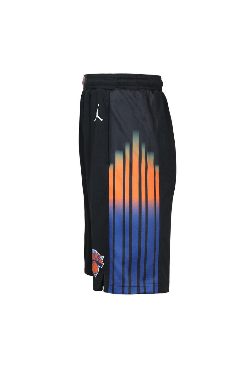 Youth Jordan Brand  Black New York Knicks Authentic Statement Edition Swingman Shorts, Alternate, color, Black