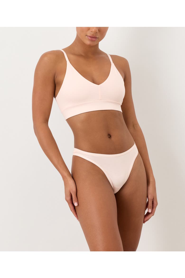 Everyday Classic Fit Thong 5-Pack Made With Organic Cotton, Alternate, color, Stillwater