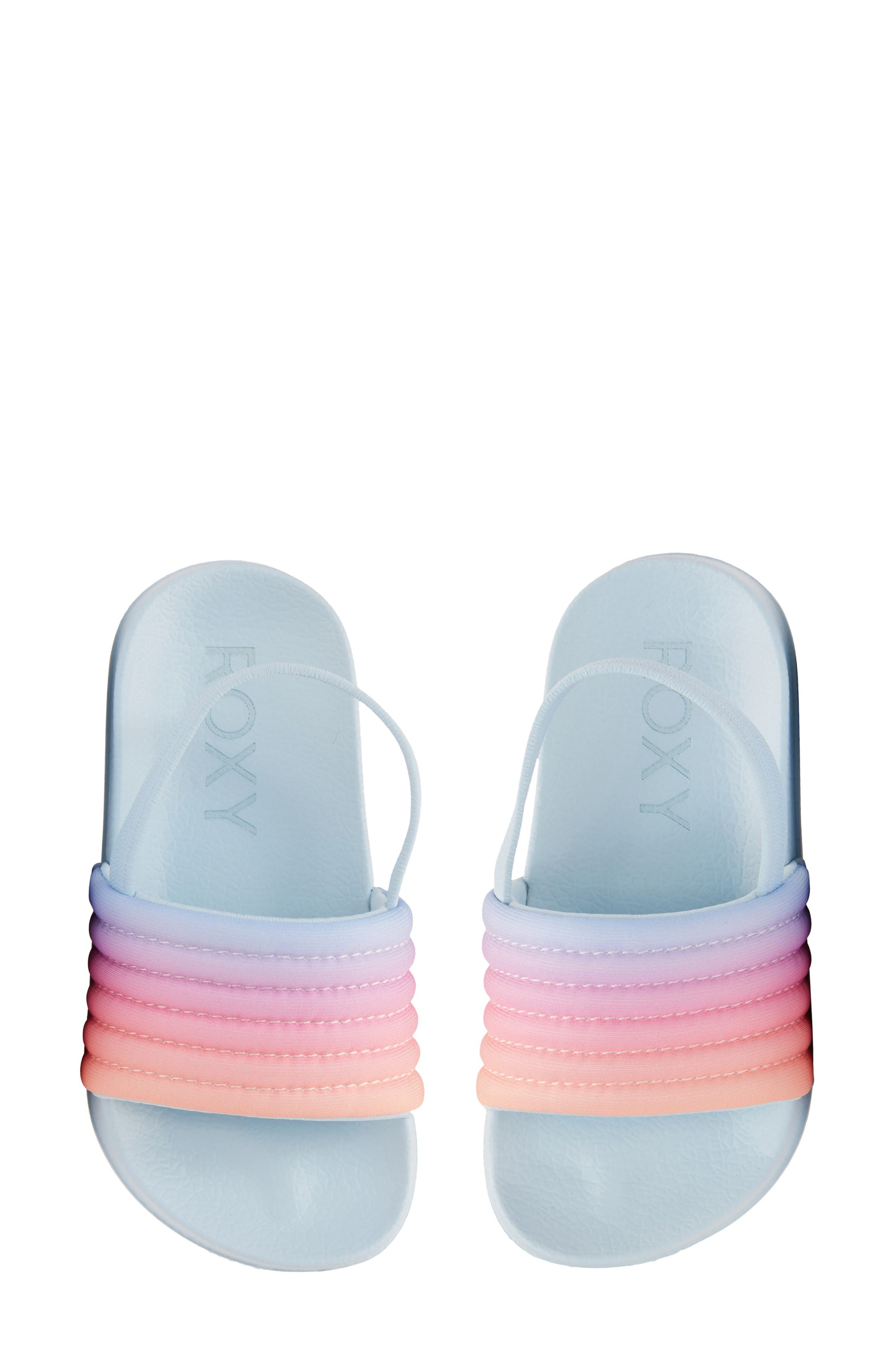 Roxy Slippy Ribbed Slingback Sandal, Alternate, color, 