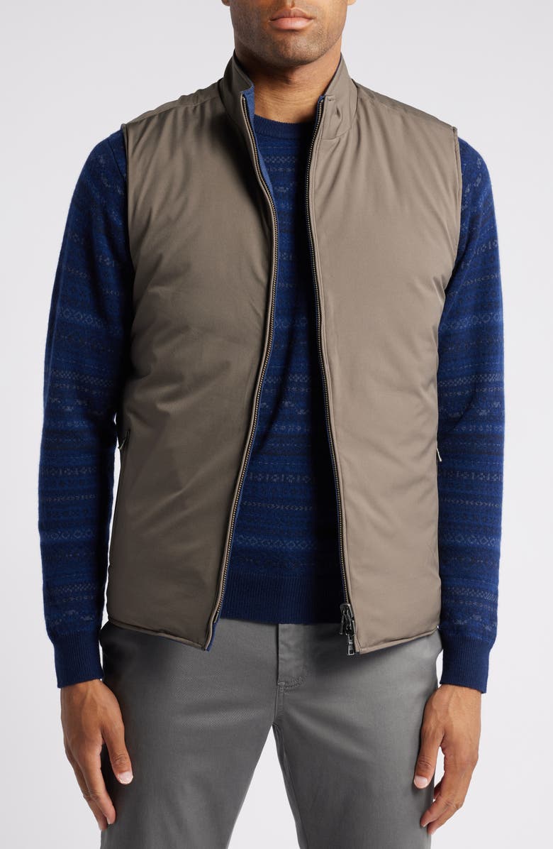 Peter Millar Crown Crafted Whistler Reversible Quilted Vest, Alternate, color, Atlantic Blue
