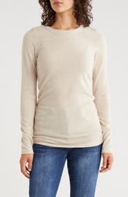 Renee C Brushed Knit Long Sleeve Top