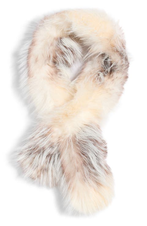Faux Fur Slit Scarf