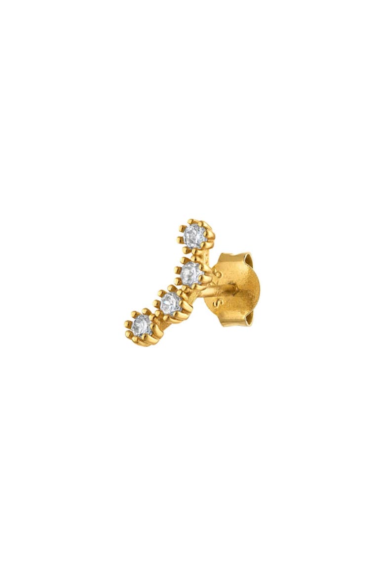 Gold Pearl Pavé Trio Stud Earring Set, Alternate, color, Gold