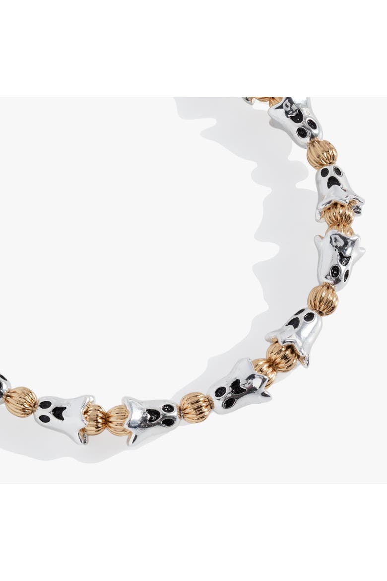 Ghost Beaded Bangle, Alternate, color, Silver