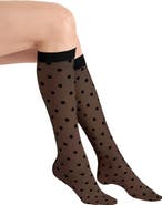 Wolford Daisy Sheer Knee High Socks